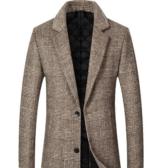 Elegant checkered coat for men made of high-quality material Lune London