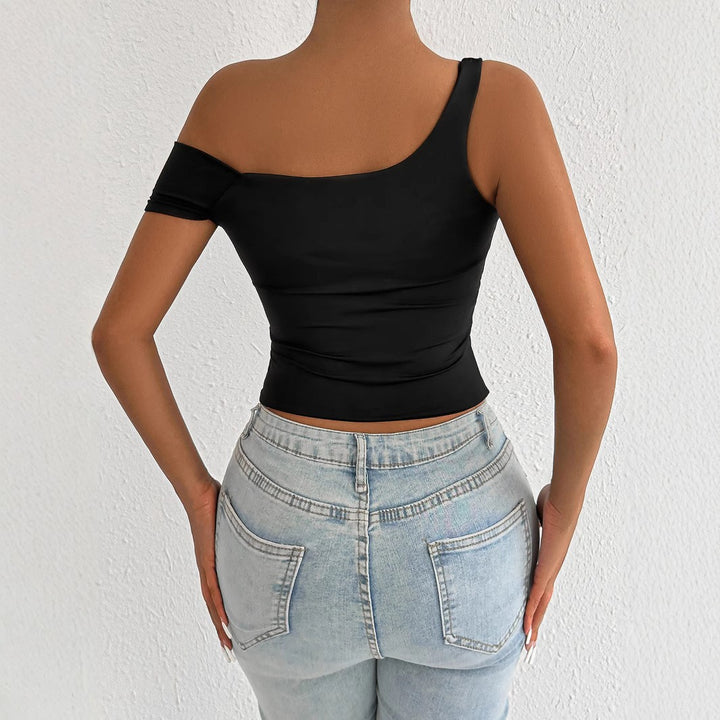 Women Off-Shoulder Body Top with Fitted Cut Lune London