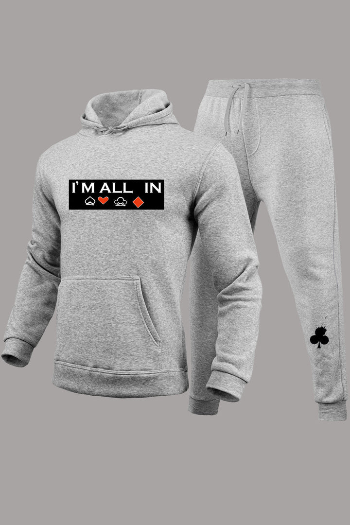 Men's sporty hoodie and tracksuit set with game design created Lune London
