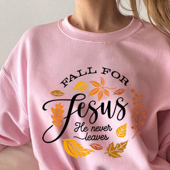 Sweatshirt pour femmes avec un design botanique automnal inspirant et une doublure intérieure agréablement douce Chic & Stil