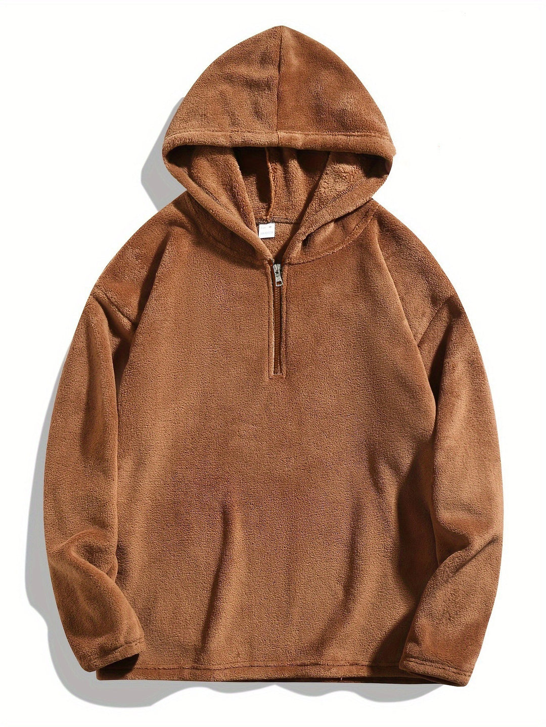 Men's cozy fleece hoodie with practical zip opening Lune London