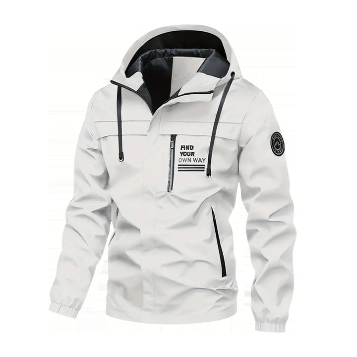 Men's Outdoor Sports Jacket with Adjustable Hood Lune London
