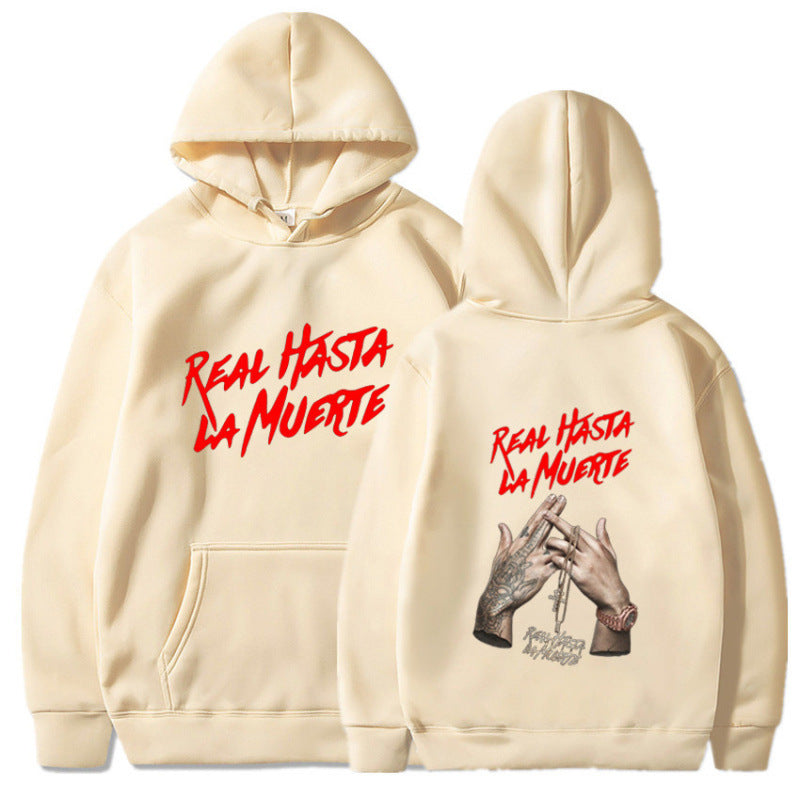 Women's hoodie with eye-catching lettering in urban style Lune London