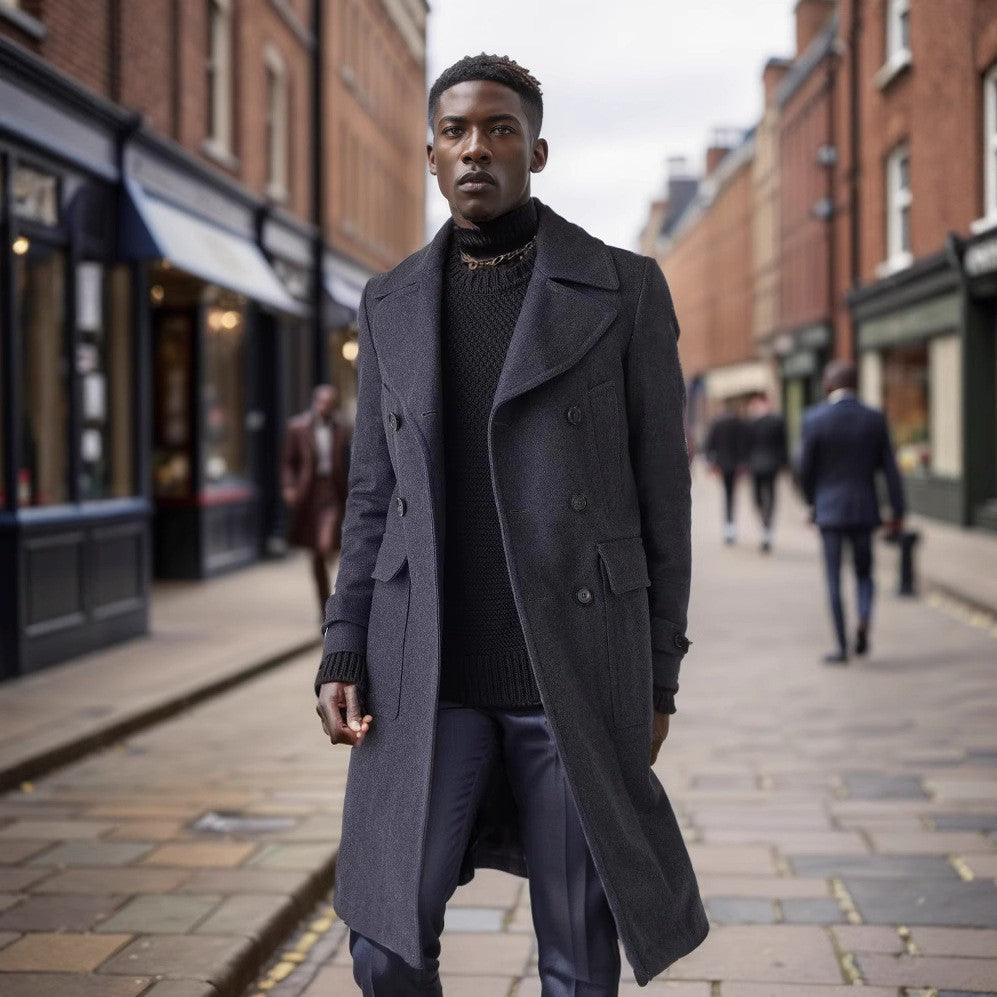 Classic Duffle Coat for men with double button closure and practical pockets Lune London