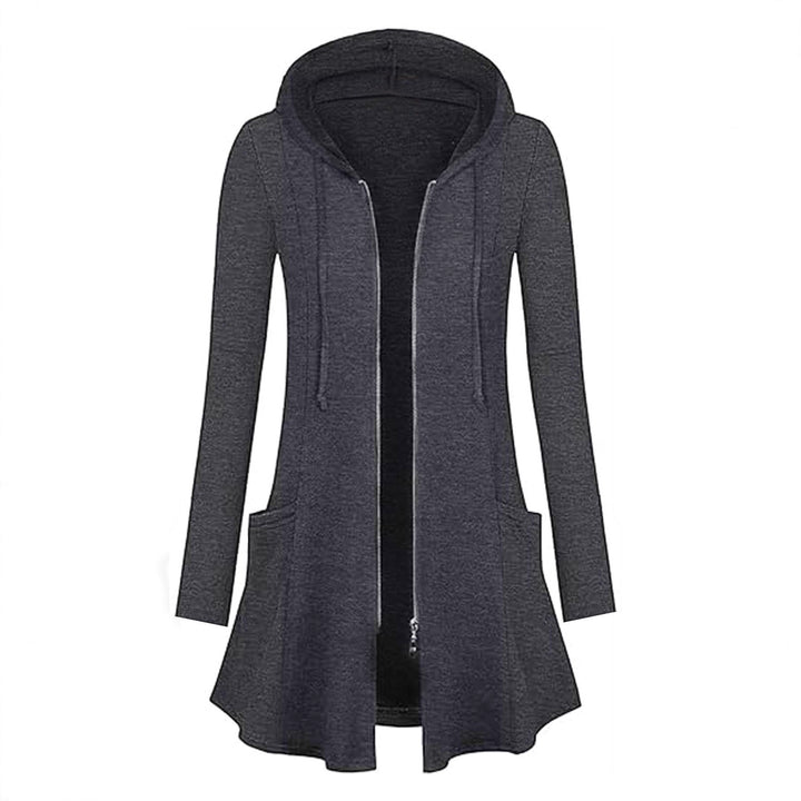 Hooded jacket for women with zipper and side pockets Lune London