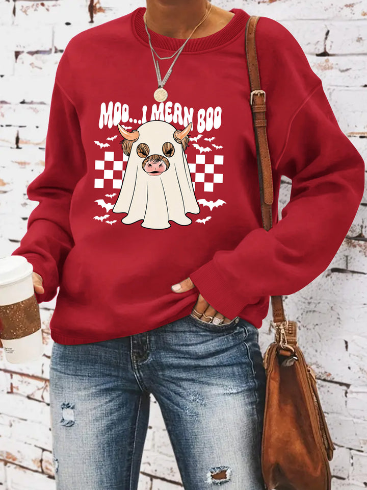 Sweatshirt pour femmes au design joyeux d'Halloween Chic & Stil