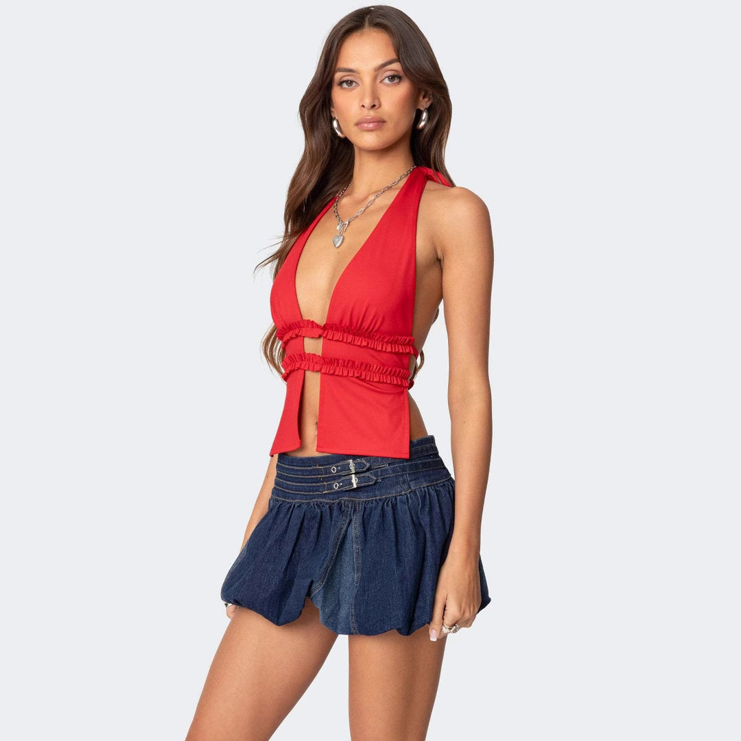 Top court for women with ruffle details and an elegant cut Chic & Stil