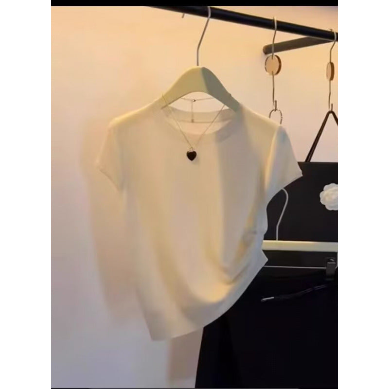 Chemise Tricotée à Manches Courtes Décontractée pour Femmes Chic & Stil