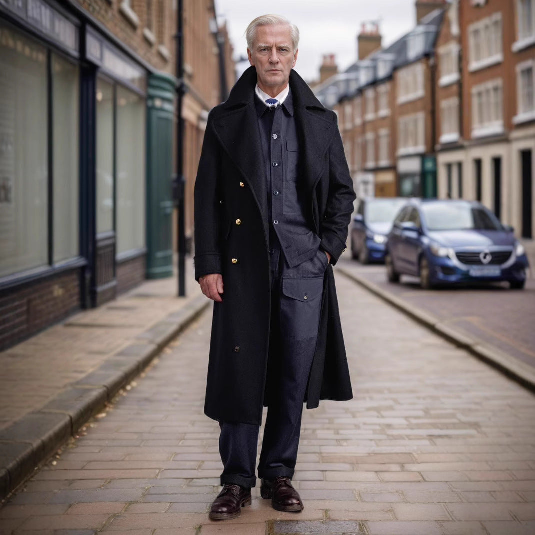 Men's Luxury Winter Coat with Double Button Placket Lune London