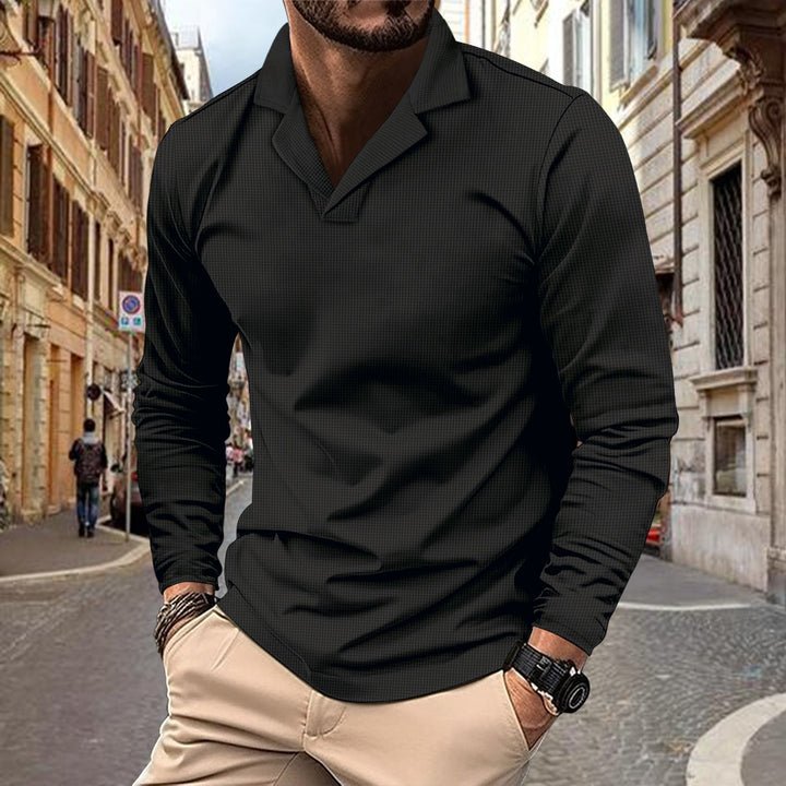 Trendy long sleeve shirt for men with textured design Lune London