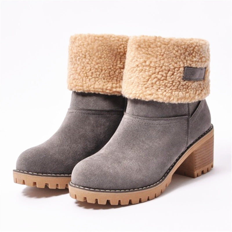 Women's boots with lined shaft and non-slip sole Lune London