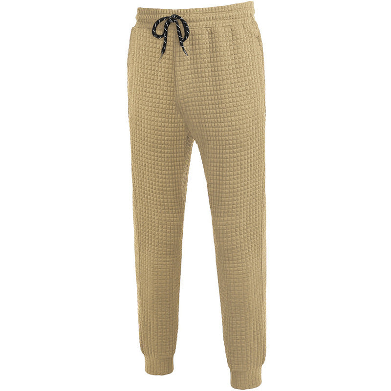 Lune London women's jogging pants with textured waffle fabric