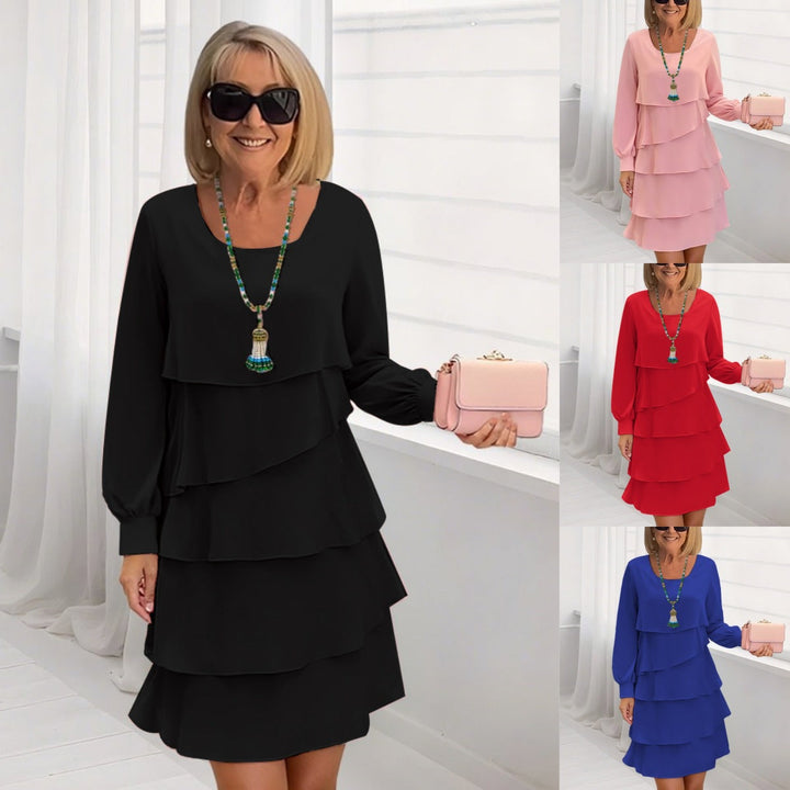 Women Cerulean-Colored Layered Dresses Lune London