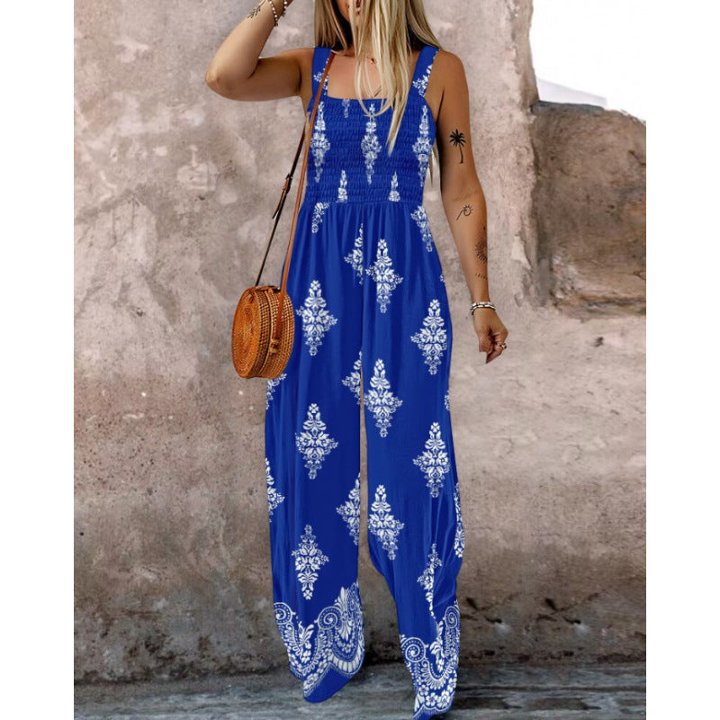 Women Boho Wide Leg Jumpsuit Lune London