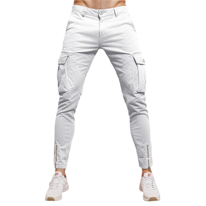 Modern cargo pants for men with zipper Lune London