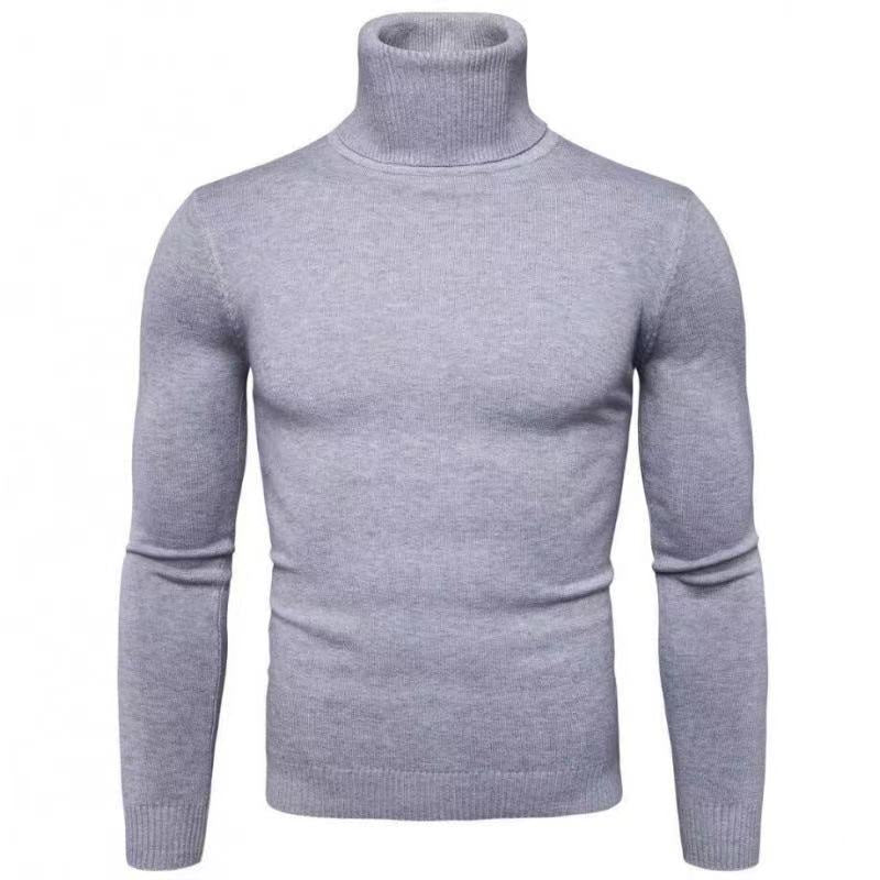 Elegant turtleneck pullover for men in fine merino wool Lune London