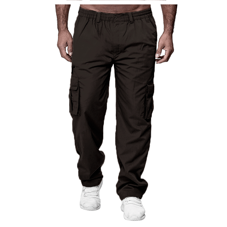 Men's cargo pants with elastic waistband and multifunctional pockets Lune London