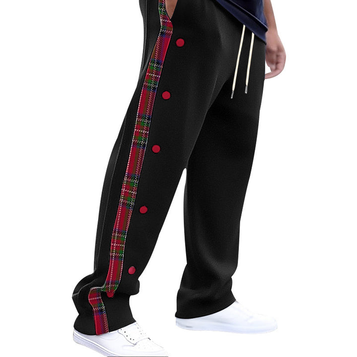 Casual cargo pants for men with snap buttons and trendy pattern Lune London