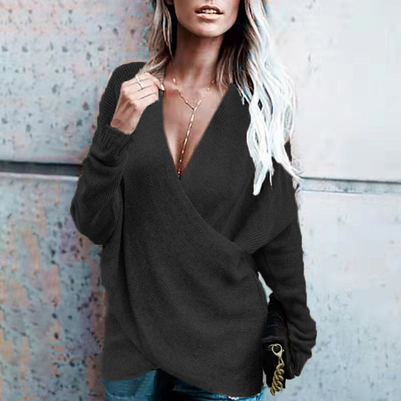 Lune London women's wrap knitted pullover