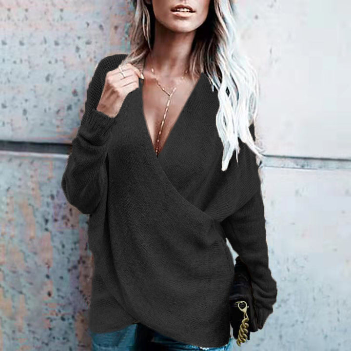 Lune London women's wrap knitted pullover
