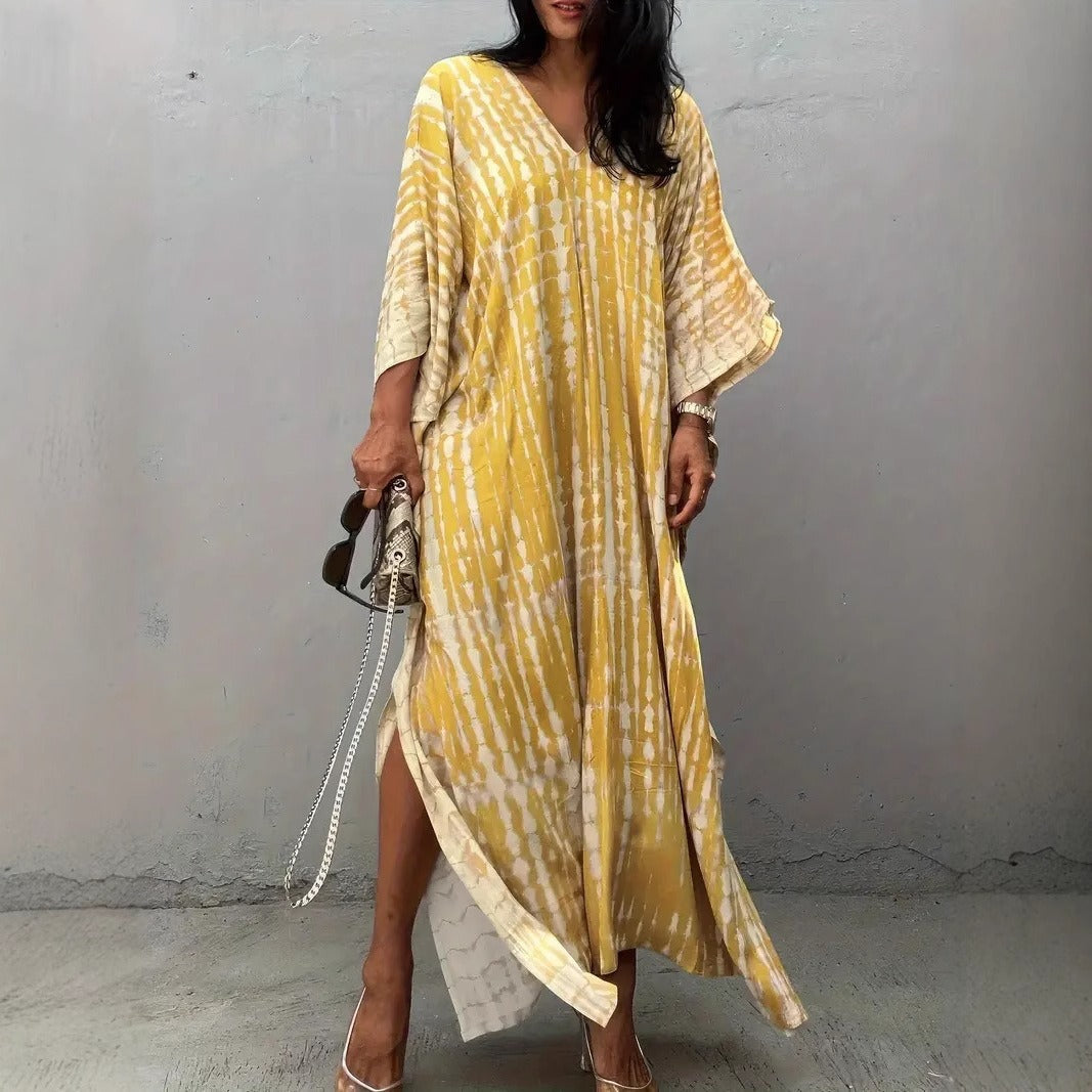 Ladies Kaftan with Contemporary Pattern and Airy Cut Chic Und Stil