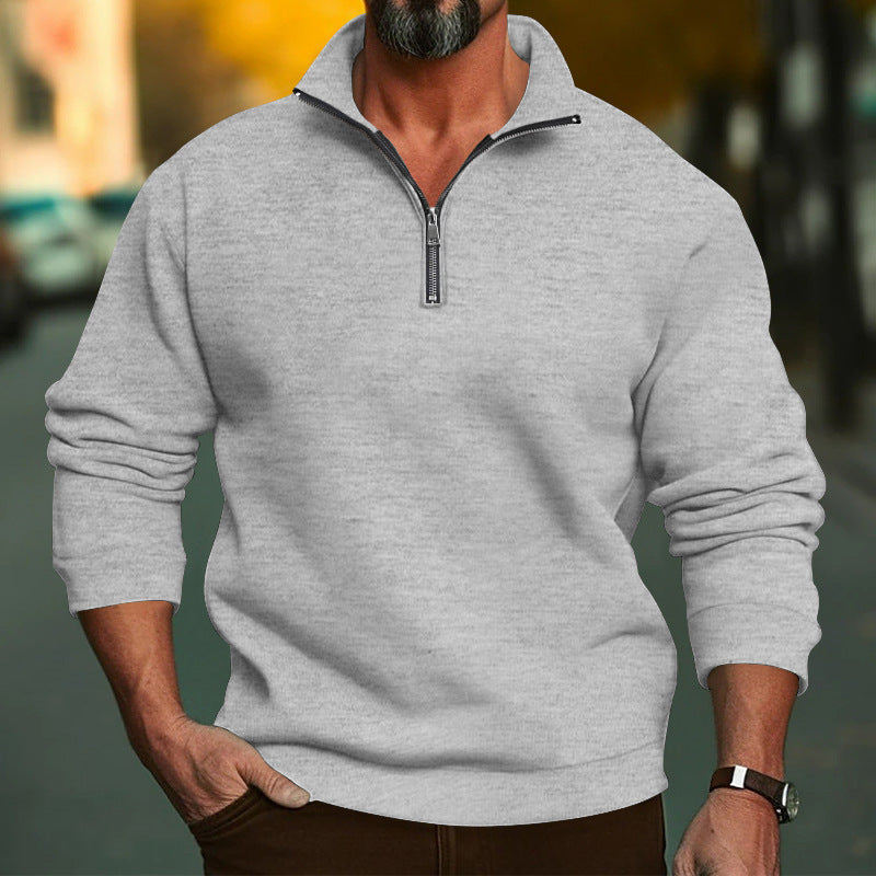 Men's fleece hoodie with zipper and comfortable cuffs Lune London