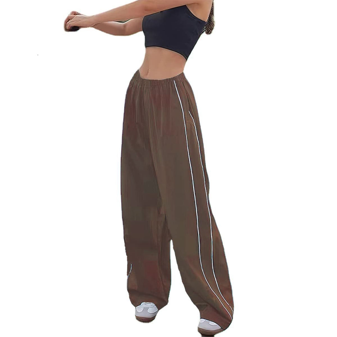 Women's Sporty Pants with Loose Fit and Elastic Waistband Lune London