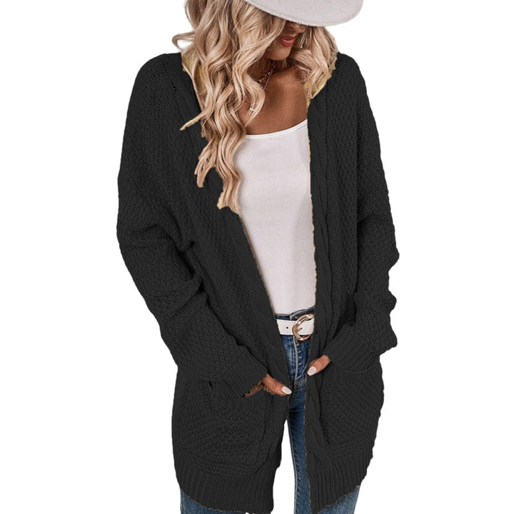 Casual cardigan for women with deep pockets and crinkled design Lune London