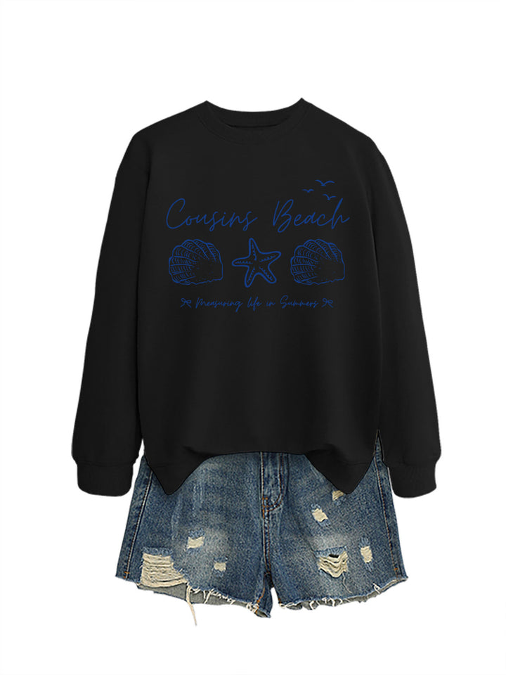 Sweat-shirt femme avec motif maritime et coupe confortable Chic & Stil