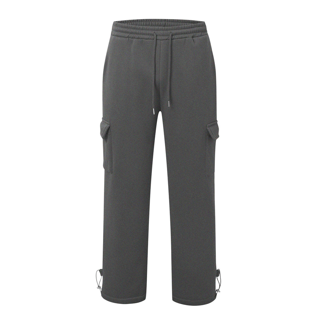 Lune London Men's Cargo Training Pants with Elastic Waistband and Side Pockets