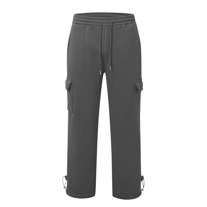Lune London Men's Cargo Training Pants with Elastic Waistband and Side Pockets