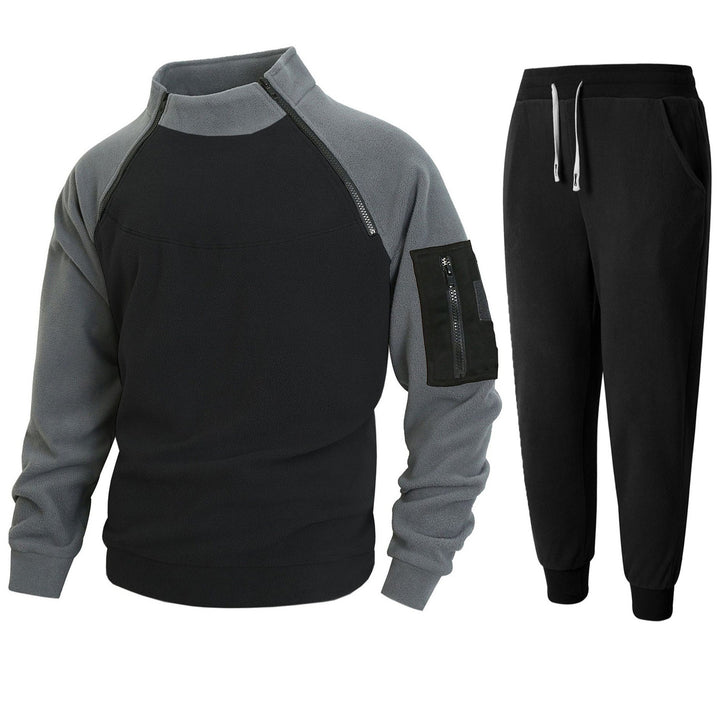 Functional sweater for men with high collar and edges Lune London