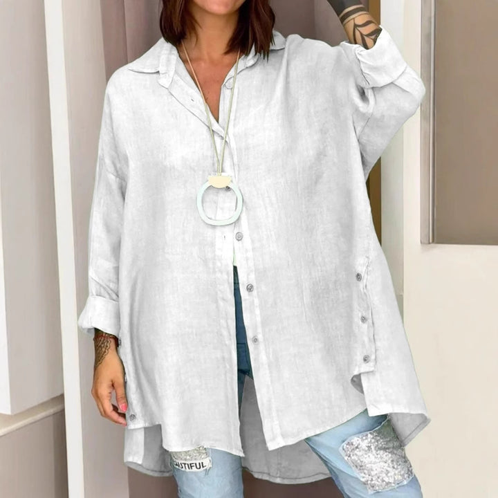 Blouse en lin aéré pour femmes Chic & Stil