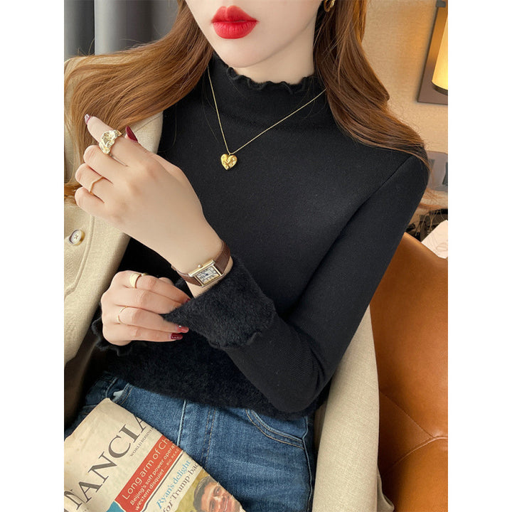 Chemise à manches longues pour femmes avec ourlet drapé élégant Chic & Stil