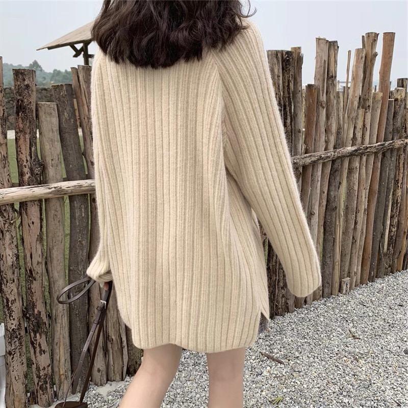 Pull en tricot côtelé confortable pour femme Chic & Stil