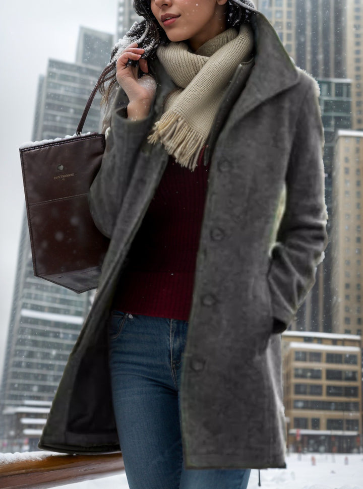Women Structured Trendy Coat Lune London