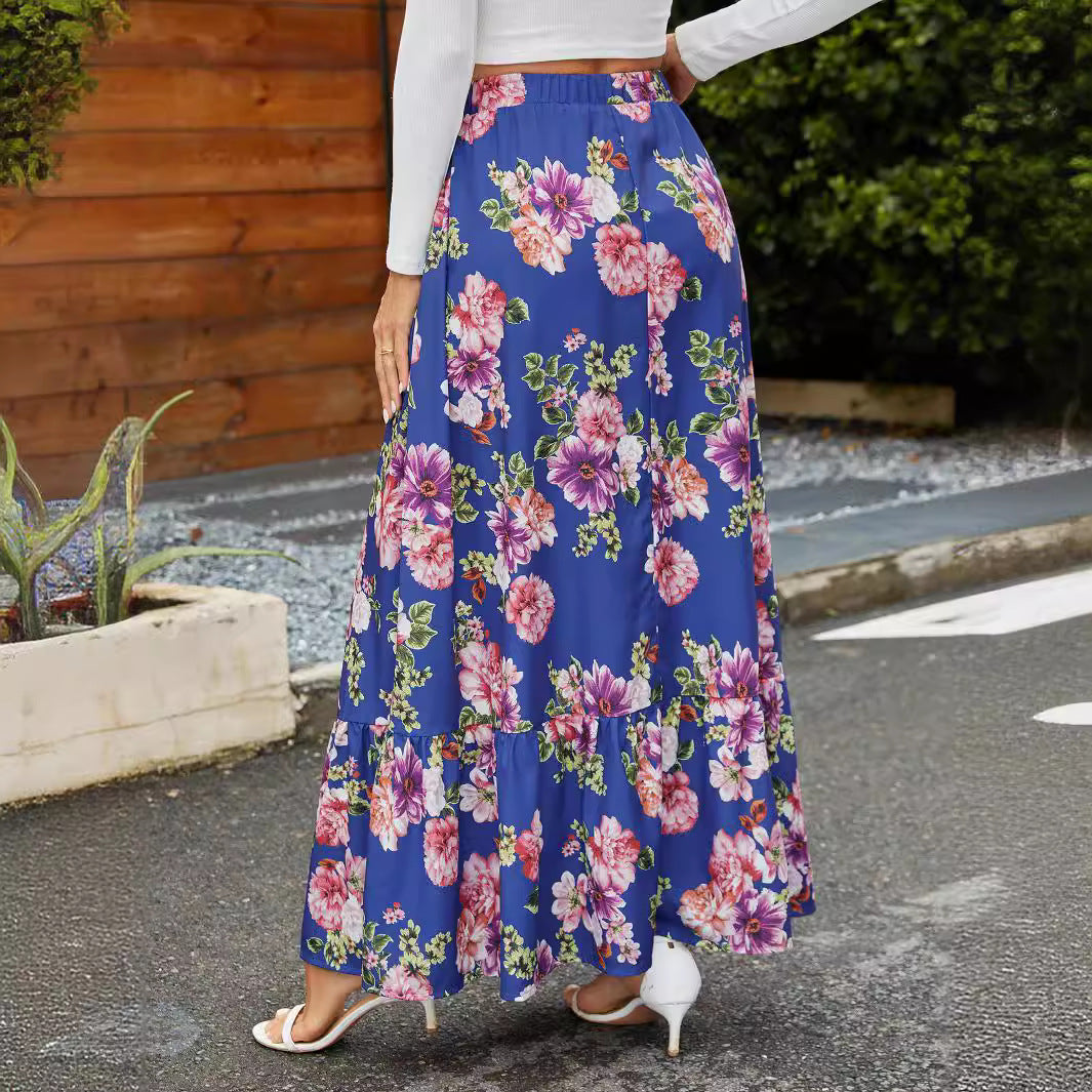Lune London floral maxi skirts women
