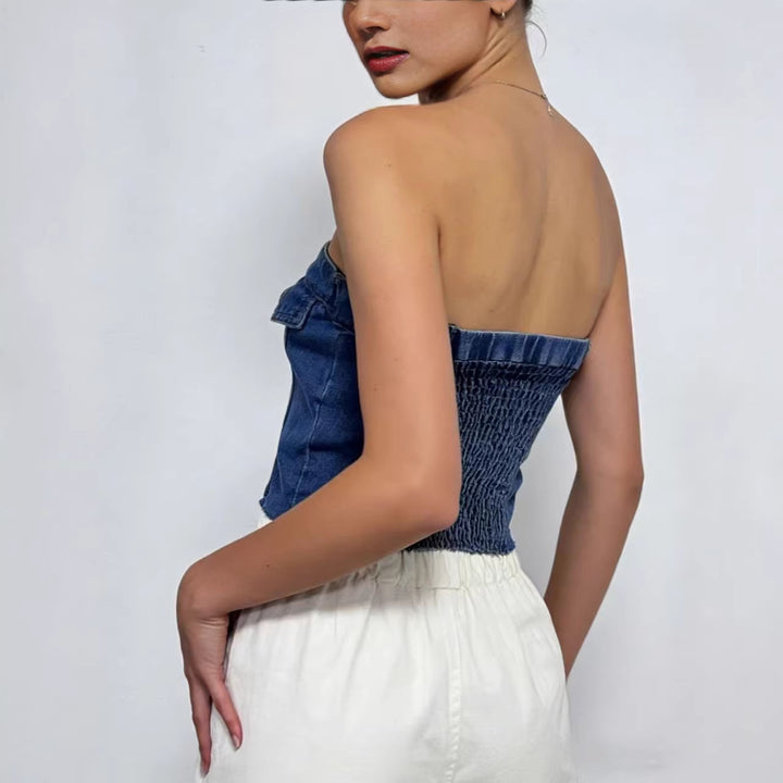 Women Jeans Bustier Top Lune London