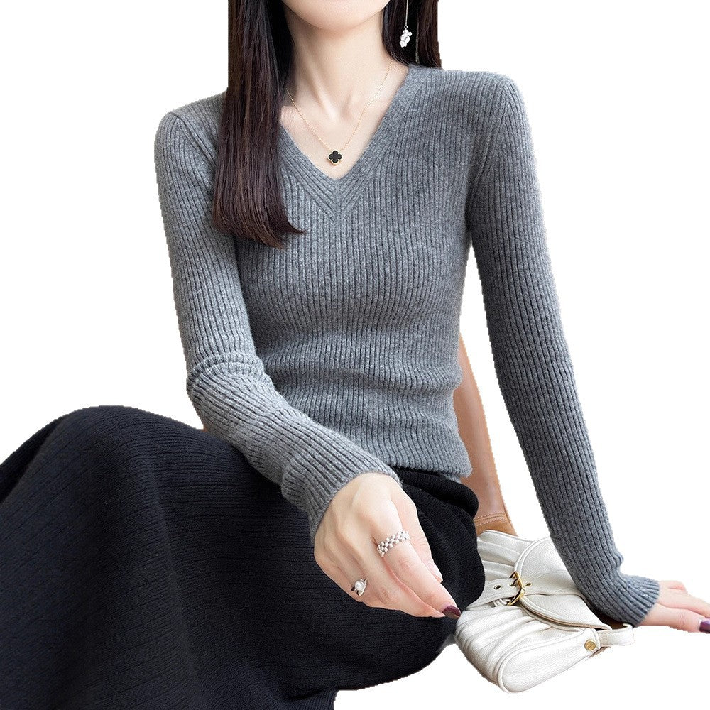 Lune London Women's Viscose Sweater with Ribbed Structure