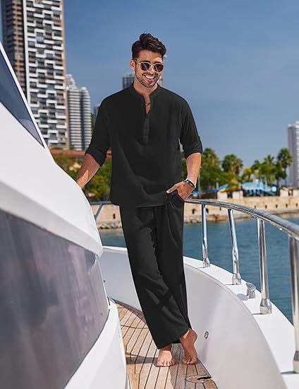 Men's Relaxed Chic Coastal Lounge Set