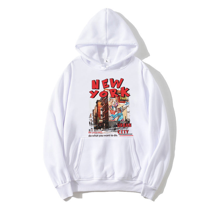 Women's hoodie with urban New York design Chic & Stil