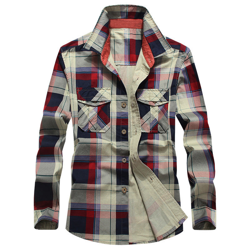Plaid flannel shirt for men Lune London