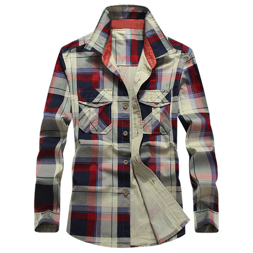 Plaid flannel shirt for men Lune London