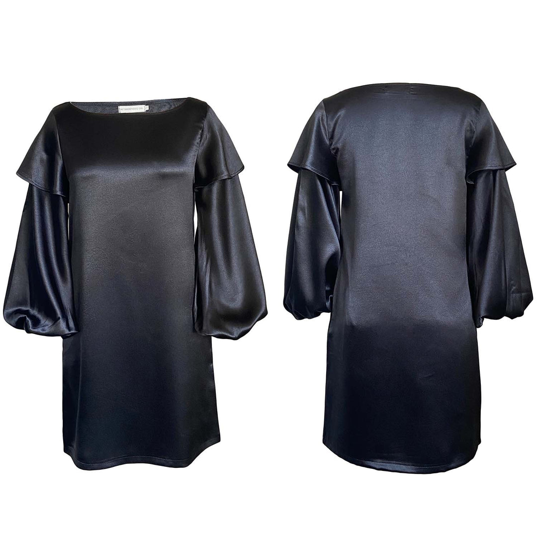 Elegant dress for women with voluminous and fluid sleeves Lune London