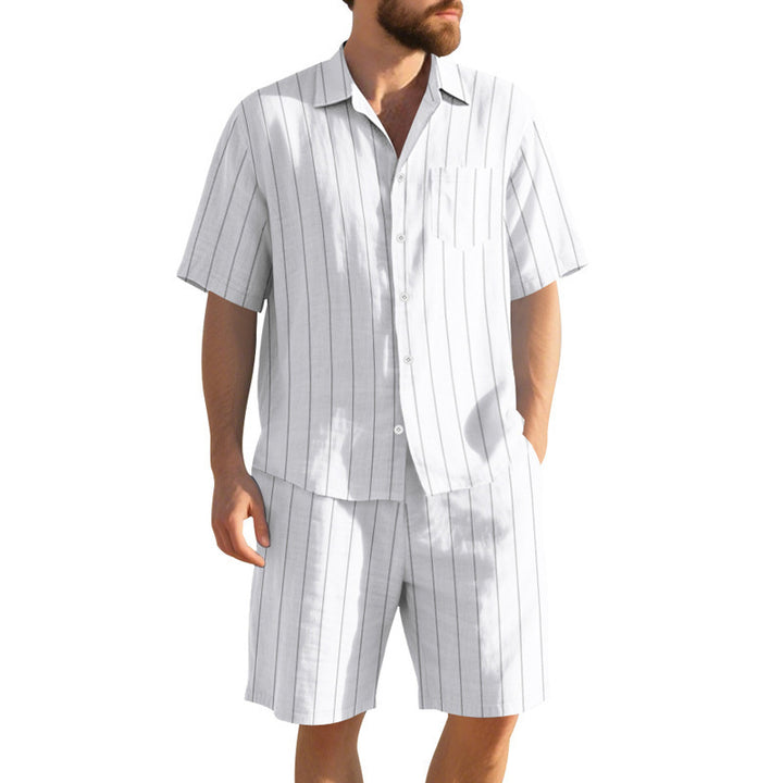 Men's pajama set with an elegant striped pattern Lune London