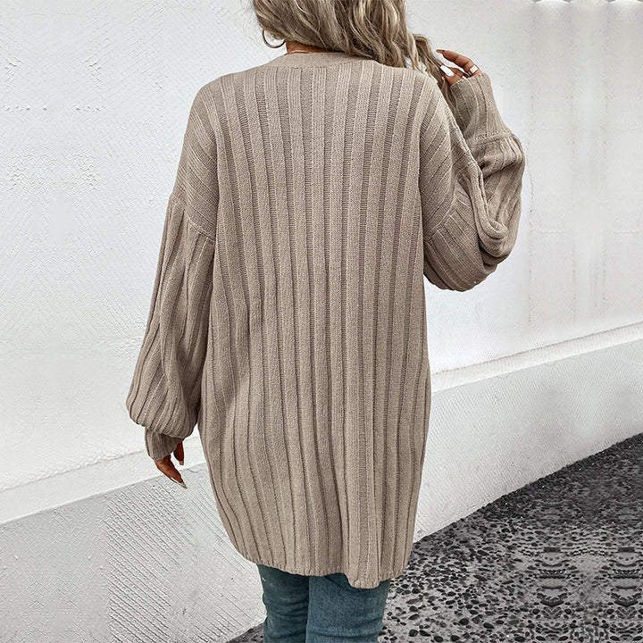 Women’s knitted jacket with ribbed pattern and relaxed fit Lune London
