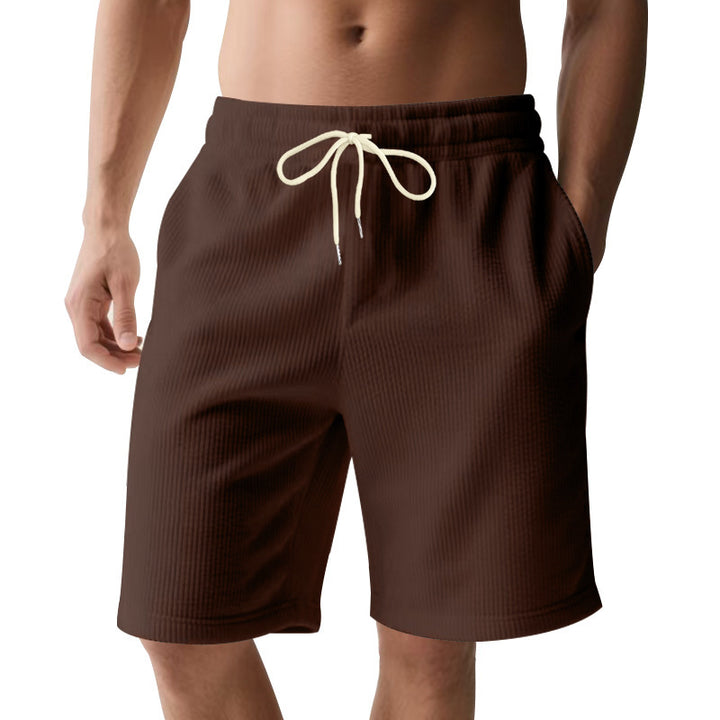 Men's breathable sport shorts with elastic waistband and drawstring Lune London