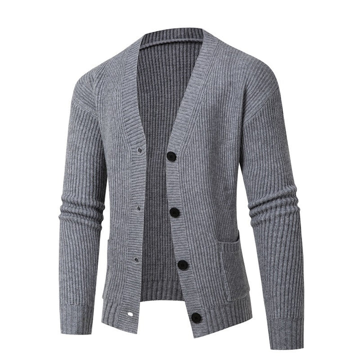 Men's knitted jacket with an elegant ribbed design Lune London