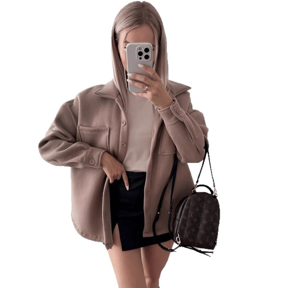 Casual overshirt jacket for women with practical pockets Lune London