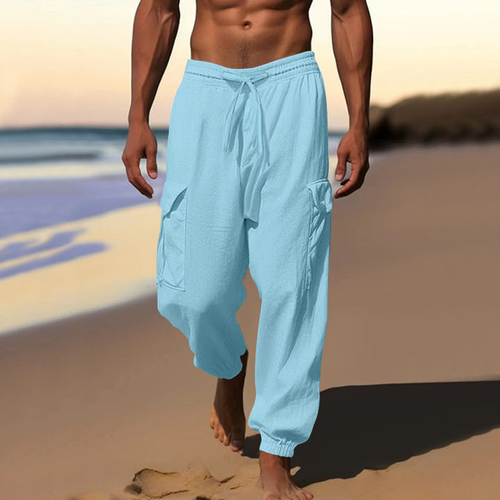Men's cargo pants with elastic waistband and practical side pockets Lune London 1760050766